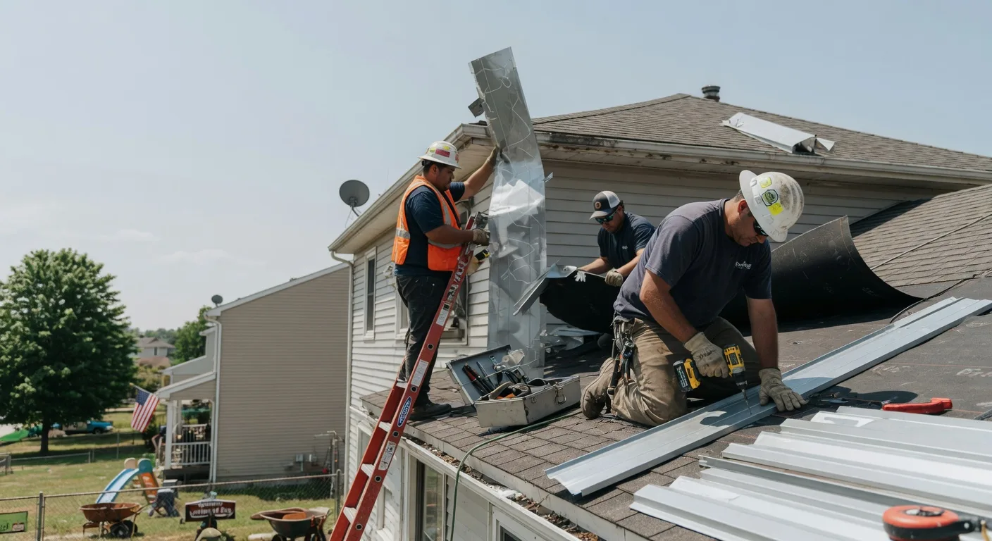Storm Damage Metal Roof Repair in Grantsville, UT